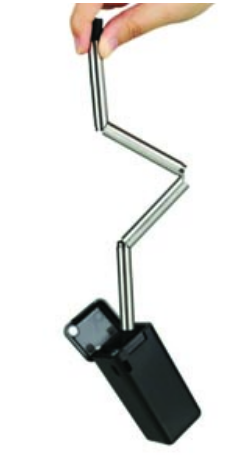 foldable metal straw