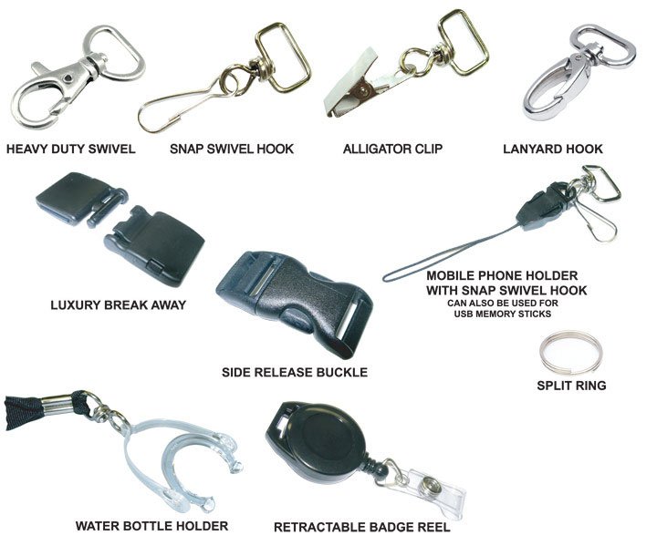 clips for customised lanyard for your event