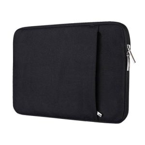 a single black color waterproof nylon laptop sleeve ls5153 series