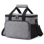 one big grey customisable size cooler bag with multiple compartment
