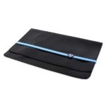 a single black color with blue strip 13 inch laptop sleeve 51418