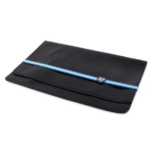 a single black color with blue strip 13 inch laptop sleeve 51418