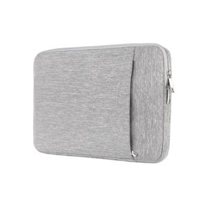 light grey color waterproof nylon laptop sleeve
