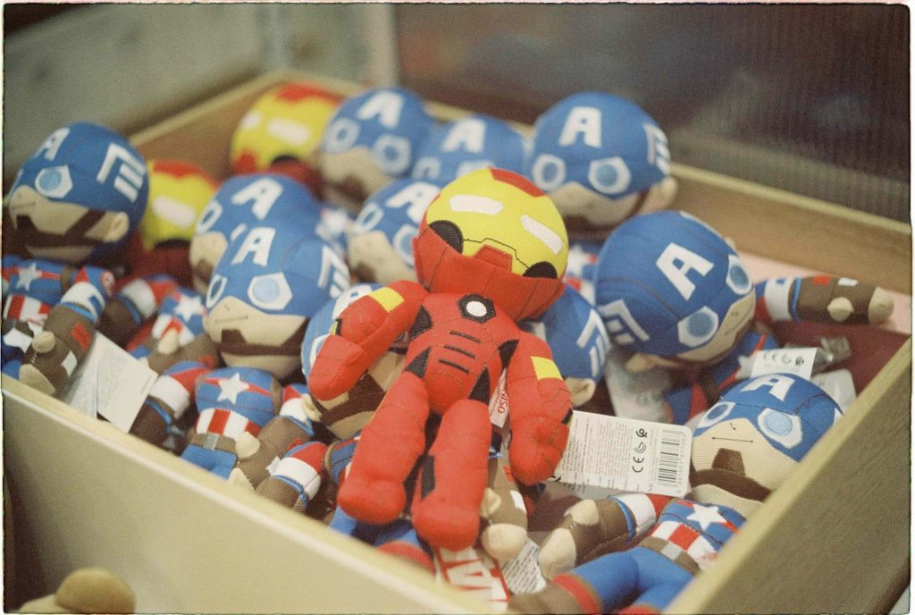 miniature iron man and captain america in popular plush toys