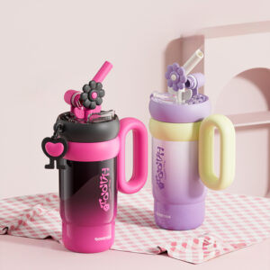 750ML Double Wall Stainless Steel Coffee Tumbler with Straw SSCTS01