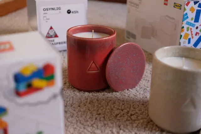 red candles for gifts