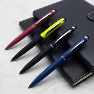 four Metal Ballpoint Twist Pen with Stylus WPMP01