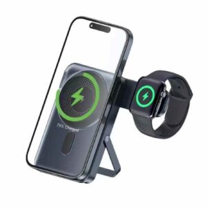 10000mAh Wireless Magnetic Power Bank with Phone Stand and Watch Charger PAPB10