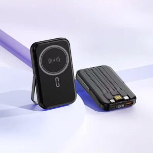 Magnetic wireless powerbank with Cables & Stand ( 5000mAh  10,000 mAh) PAPB01