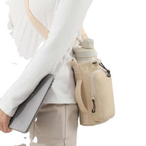 Tumbler Water Bottles Crossover Pouch with Pocket and Bottle Holder BSCB08