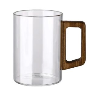 High Borosilicate Glass with Walnut Square Handle DWGC05