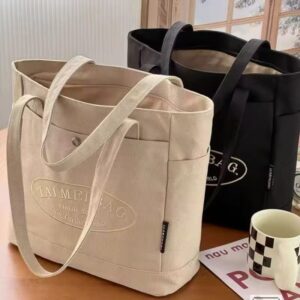 Customisable Canvas Bag with Front & Side Pocket BCCB11