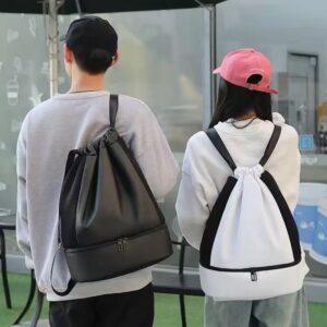 Drawstring Gym Backpack Sports Bag with Shoe Compartment BCDS03