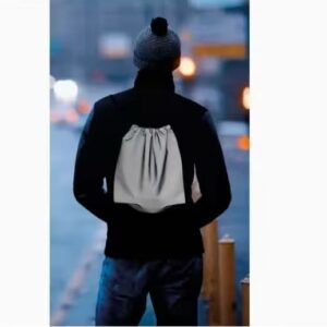 Reflective Polyester Drawstring Bag BCDS07