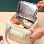 a single beige color of Lightweight Cooler Bag with Front Pocket BCCB01