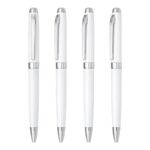 three white Elegant Twist Metal Pen WPMP06