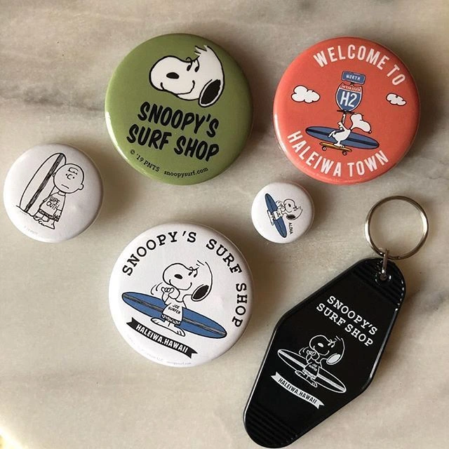 six pins from custom pin supplier