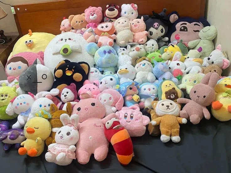 a lot of plush toys for what is plush toys
