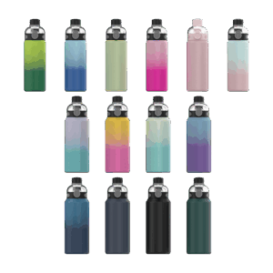 600ml 710ml  950ml 304 Stainless Steel Button Push Bottle SSTB06