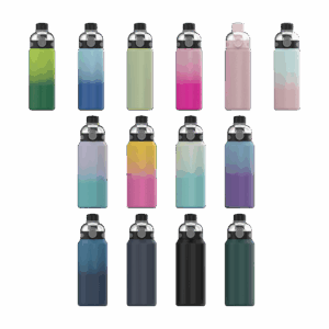 600ml 710ml  950ml 304 Stainless Steel Button Push Bottle SSTB06
