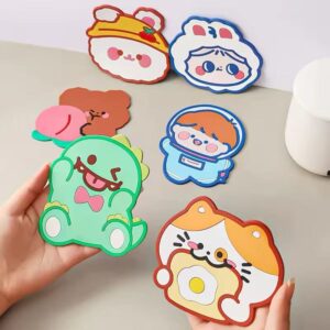 Custom Embossed Logo 3D Silicone Rubber Coaster SPCT01