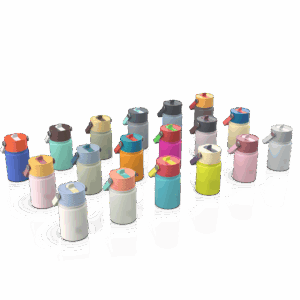 12oz Vibrant Colour 304 Stainless Steel Bottle with PP Lid SSTB01