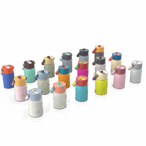 12oz Vibrant Colour 304 Stainless Steel Bottle with PP Lid SSTB01
