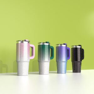 40oz Glossy 304 Stainless Steel Insulated Mug with PP Lid SSCM21