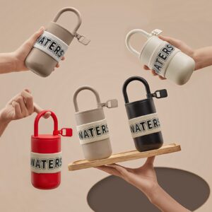 300ml 400ml 304 Stainless Steel Bottle with PP Lid with Handle SSTB03