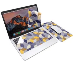 3-in-1 Custom Size and Printing Non-Slip Desk Accessory Set SPSC03