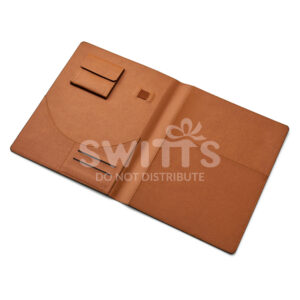 brown document folder