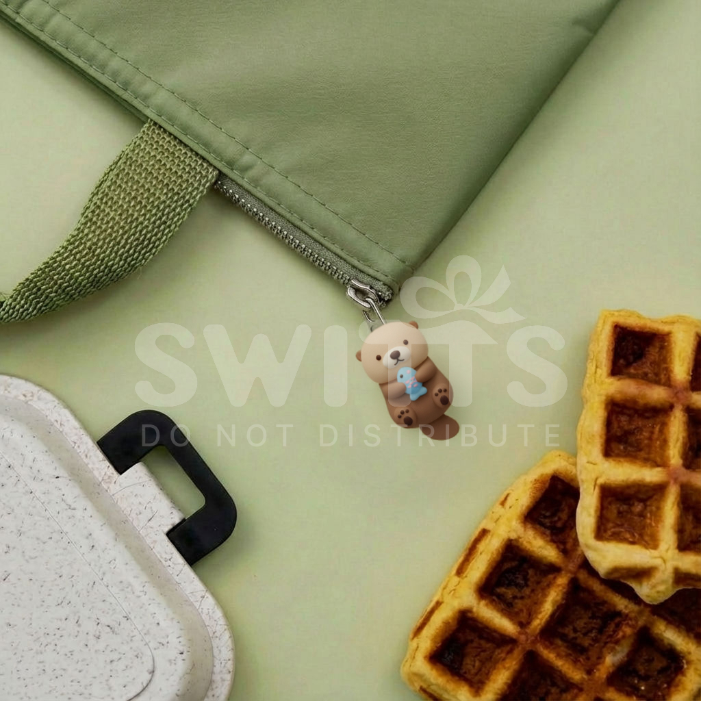 otter zipper topper for bag accessories