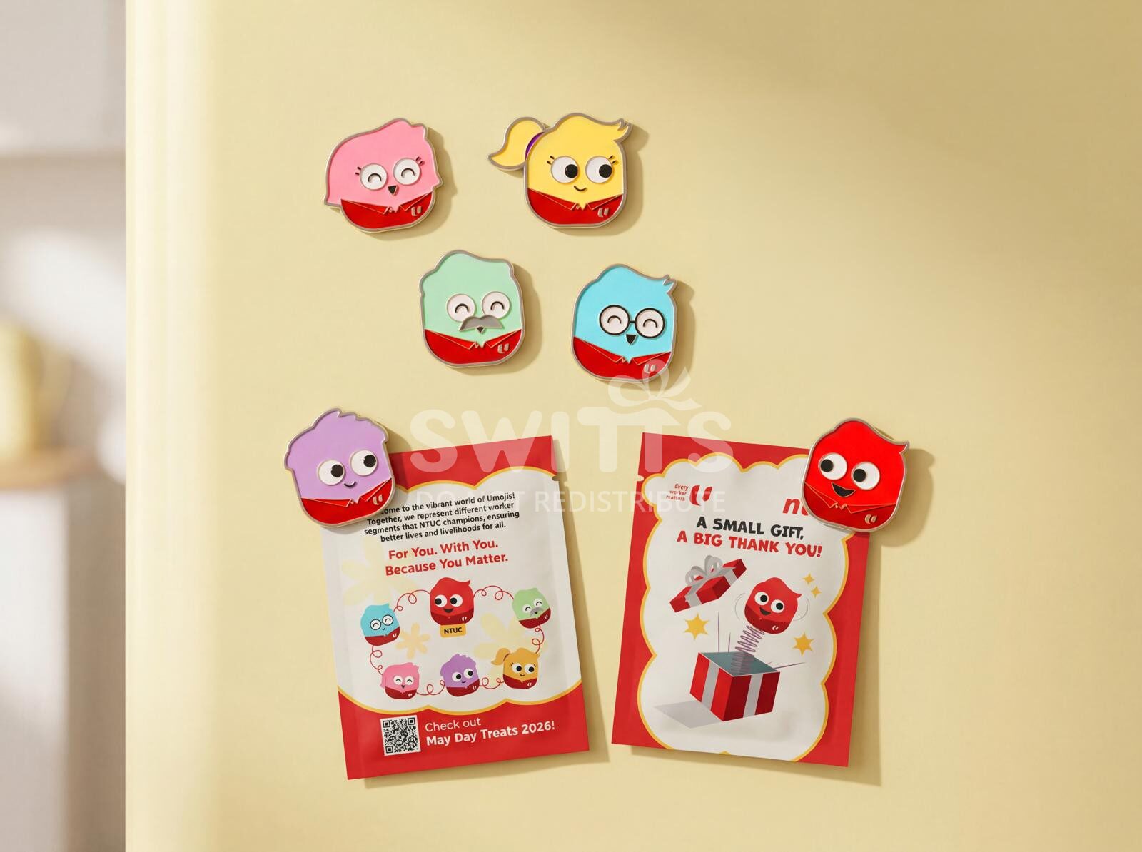 custom fridge magnets for NTUC clients