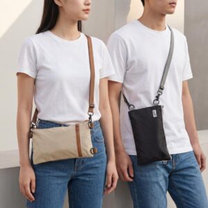 Trendy Foldable umbrella in a Cross Sling Bag with microfiber linning LSFU16